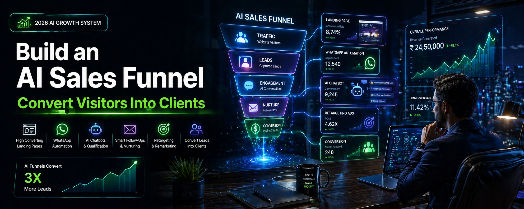 How to Build an AI Sales Funnel That Converts Visitors into Clients in 2026